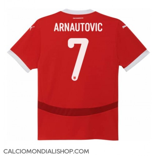 Maglie da calcio Austria Marko Arnautovic #7 Prima Maglia Europei 2024 Manica Corta